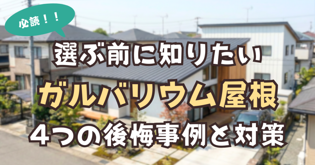 アイキャッチ-屋根ガルバリウム後悔
